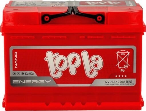 Акумулятор Topla Energy 75Ah R+ 750A