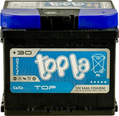 Акумулятор Topla Top 54Ah R+ 510A (низькобазовий)