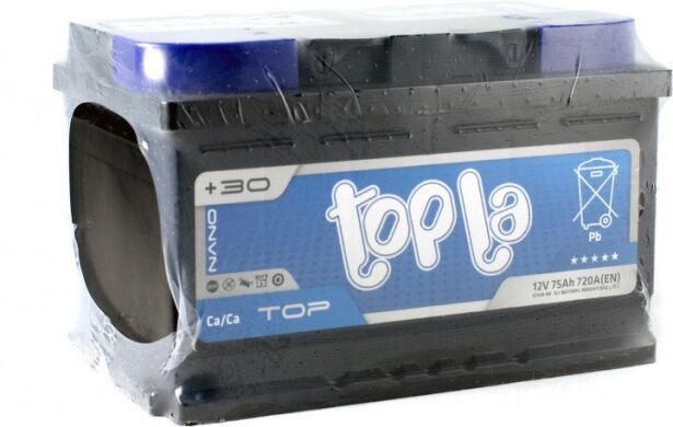 Акумулятор Topla Top 75Ah R+ 720A (низькобазовий)